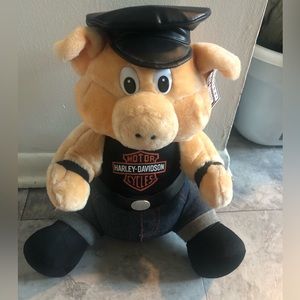 Harley Davidson pig stuffed animal